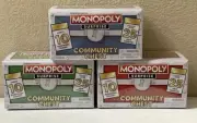 Monopoly Surprise Community Chest 3 Piece Complete Set Sealed Walmart Exclusive