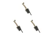 3x Westmark Stainless Steel Spirit Bottle Pourer Dispenser Metal Flap Lid Gold
