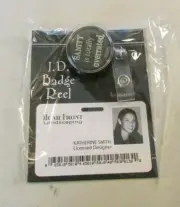 Ganz I.D. ID Name Badge Reel Initial " NEW Gift Idea Landscape Format