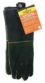 ChefMaster 40113X Mr. BarBQ Long Leather BBQ Gloves