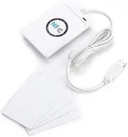NFC ACR122U RFID Contactless Smart IC Card Reader Writer, ACR122U ISO 14443a / B Free Software in White