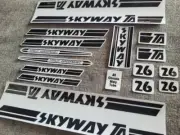 BMX Skyway TA Custom Black 20/24/26in or Silver Decals Set