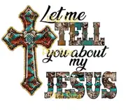 Sublimation Print Western Jesus Ready to Press Heat Transfer