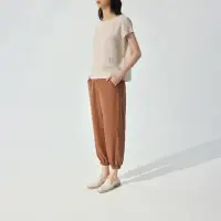 在飛比找momo購物網優惠-【giordano ladies】23SS_鬆緊設計縮腳褲(