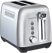 Morphy Richards 1150W Equip 2 Slice Electric Bread/Toaster Silver MREK1B 29cm