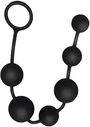 Anal Beads 100% Silicone with Gradual Size Increase & Safe Pull Ring - Easy to Clean Anal Toys, BPA & Phthalate Free for Men/Women