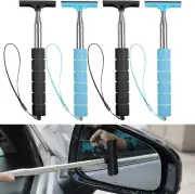 4Pcs Car Side Mirror Squeegee, Retractable Car Rearview Mirror Wiper Mini Car Mi