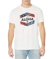 QUICKSILVER Hi Garden of Eden Short Sleeve Shirt Men's sz XL X-Large / Off White