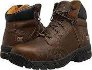 [Timberland PRO] Men's Helix 6 Inch Alloy Safety Toe Waterproof Industrial Work Boot, Brown-2024 New, 7