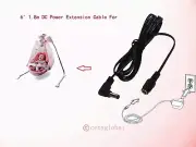 1.8m Extension Power Cord Cable For INGENUITY InLighten Cradling Swing Adapter