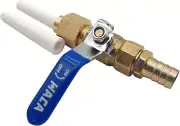 HOLDWIN Ceramic Sandblasting Gun Assembly: Nozzle Tip, Brass Ball Valve