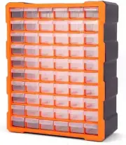 HORUSDY 60-Drawer Parts Storage Bin Cabinet Tool Box Chest Plastic Organiser wit