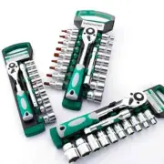 Ratchet Socket Wrench Set 1/4, 3/8, 1/2 - Motorcycle & Car Repair Tools