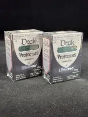 2 Vintage Ultra Pro Deck Protectors Green 100 Packs Factory Sealed