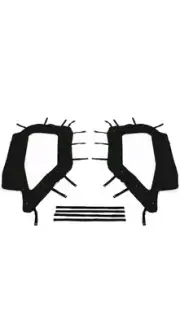 Soft Upper Doors For 14-22 Polaris RZR XP 1000 / XP Turbo / S 1000 / 900 / S 900
