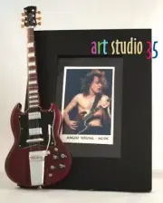 ANGUS YOUNG AC/DC Miniature Guitar Frame