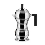 Alessi Pulcina Espresso Coffee Maker Black 6 Cup