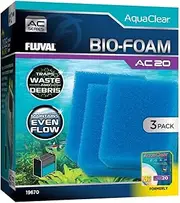 Fluval - Biofoam for AC20 Power Filter, Pack of 3 - for Use in Freshwater & Saltwater Aquariums
