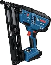 BOSCH GNH18V-15MAN 18V Brushless 15-Gauge Angled Finish Nailer - Precision for Tight Spaces, Fastens up to 1,200 Nails per Charge, One-Handed Activation, Tool-Free Jam Clearing, Belt Hook (Bare Tool)