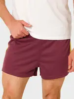 Mantaray Elasticated Waist New Heavyweight Football Short, Maroon, Size Medium