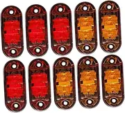ULTECHNOVO 10pcs LED Truck Side Marker Lights Dustproof Signal Lights for Trailers Rvs for Trucks Campers Pickups
