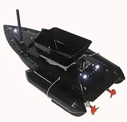 Remote Control Fishing Bait Boat - 8 Hours Runtime, 1200g Anti-Grass Wind, 300M Range, LED Navigator Light for Night