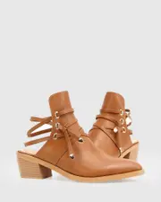 [Belle & Bloom] Can't Be Tamed Open Back Boot - Tan