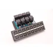 Auto Rod Controls 8004D Switch Panel Flat Touch Dash Mount 8 Switches Kit