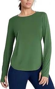 [Emlovm] Women's UV Protection Shirts UPF 50+ Long Sleeve Lightweight Sun Shirts Quick Dry SPF Clothing for Outdoor Hiking