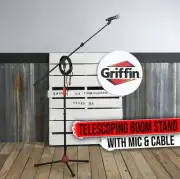 Microphone Boom Arm Stand Holder XLR Cable PACK Cardioid Dynamic Vocal Mic Clip