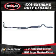 Redback 3" Exhaust Large Muffler No cat for Holden Colorado RG LWH 2.8L 12-16