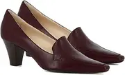 [LEHOOR] Women Vintage Chunky Block Heel Pumps Shoes Square Pointed Toe Slip On Formal Office Work Business Loafers Shoes Suede Snakeskin Cone Heel Oxford Shoe Ladies Professional Chic Fall 4-11 M US