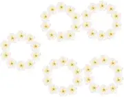 DIY Frangipani Head Garland Decorations Hair Clip DIY Craft Hawaiian Plumeria Hair Clips DIY Clay Charms Loose Plumeria Flowers White Polymer Clay