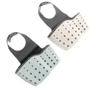 2 Pcs Catcher Kitchen Sink Drainer Basket Fruit and Vegetable Baskets