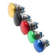 Metal Mushroom Head Push Button Switch 1NO with Momentary Selfreset