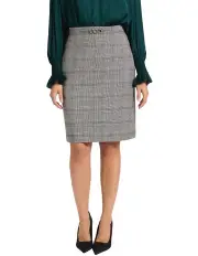 [Marcs] Love Maze Pencil Midi Skirt in Black/White