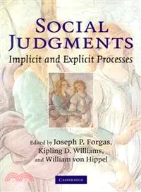 在飛比找三民網路書店優惠-Social Judgments:Implicit and 