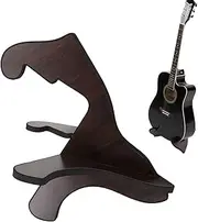 Guitar Stand, Wooden Guitars Bracket, Stable Portable X Frame Style Removable Guitar Holder Guitar Stand Floor for String Instrument Support (Black)