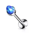 Piercing Ear Labret Spike Opal Blue