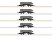 Marklin 82092 Z Carbide Container Car (Set of 5)
