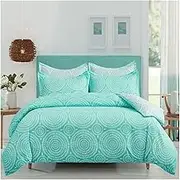 Mandala Pattern Duvet Cover Set 240x220 King Size Nordic Luxury Bedding Sets Pillowcase Purple/Green Bedroom Decor Quilt Covers(BDT026-1,Us Queen 228x228cm)