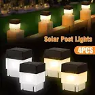 2 Pack Solar Post Lights Waterproof LED Outdoor Garden Street Fence Pillar Lamp