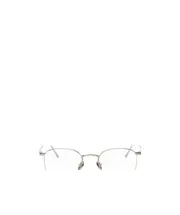 Silver round frame flat mirror 48 White