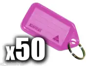 PINK Kevron Tags Pink Pack Bulk Lot with X50 Split Rings