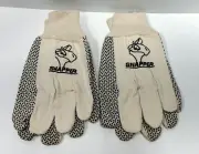 Vintage advertising snapper mower turtle work gloves set of 2 collectible