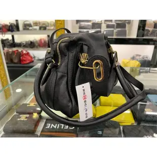 東區正精品㊣Chloe Paraty Small Leather 3S0024 小型黑色小牛皮斜背包肩背包手提包 RZ4