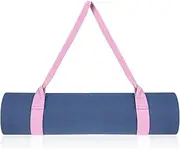 COMNICO Yoga Mat Strap, 1Pcs Adjustable Yoga Mat Holder Carrier Strap with Hook and Loop Closure Pink Yoga Mat Sling for Carrying Storing and Organizing Yoga Mat of Various Sizes All Mats, Pink