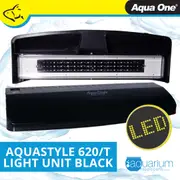 Aqua One AquaStyle 620/620T Complete LED Light Unit Black (10951GBK)