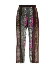 Dries Van Noten Multi Patterned Drawstring Pants EU52 Black