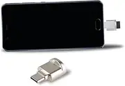 HOMSFOU Type c to USB-c OTG Adapter Card Reader Mini Converter Sync Charge Pixel Compatible